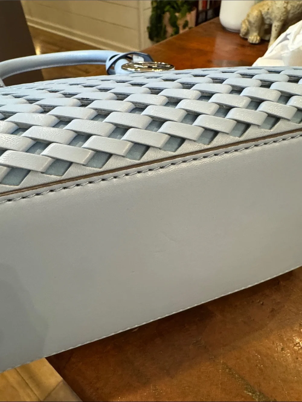 Michael Kors Avril Small Woven Satchel